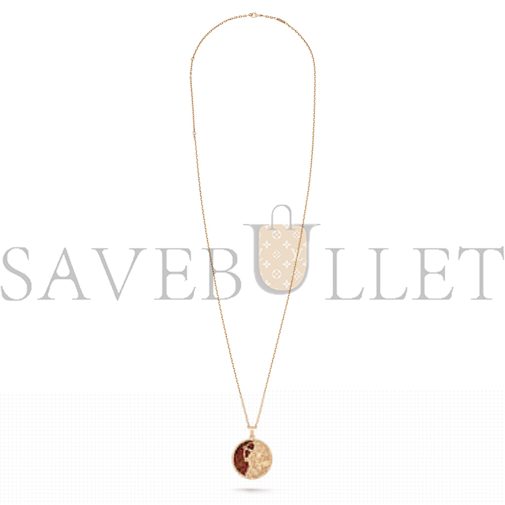 V*N CL*F arpels zodiaque long necklace sagittarii (sagittarius) - rose gold, pietersite  vcarp9r700